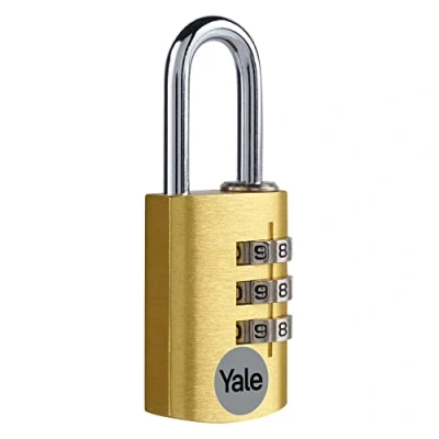 Image of Yale YE3CB/20/121/1/GO YE3C Combination Safety Padlock, Gold