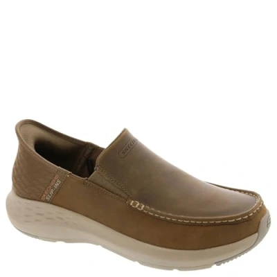 Image of Skechers Men&#039;s Parson Oswin Slip in Moccasin, Desert, 12 UK Wide