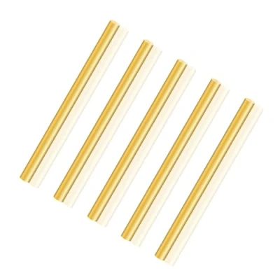 Image of LAVMHAB Round Brass Rod 5mm x 100mm, Solid Shaft Rods Bars for DIY Craft (5 Pcs)