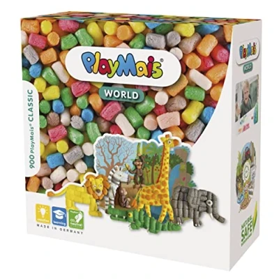 Image of PlayMais World Jungle Craft kit for Kids from 3 Years 850 Colored, templates &amp; Instructions Crafts stimulates Creativity Motor Skills Gift Girls Boys Natural Toy