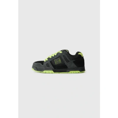 Image of DC shoes STAG Trainers, Men&#039;s, Size: 8.5, Black/lime