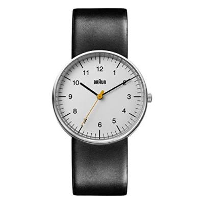 Image of Braun Mens Quartz Watch, Analogue Classic Display and Leather Strap BN0021BKG