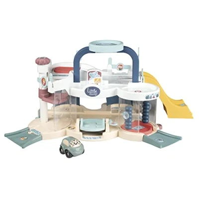 Image of Smoby Premier Garage, Car Wash Station, Lift, Heliport, 1 Included, from 18 Months