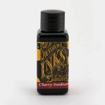 Image of Diamine Guitar Ink, Fountain Pen Ink Cherry Sunburst 30ml