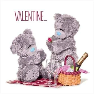 Image of Me To You 3D Holographic Picnic Bear Valentines Day Card