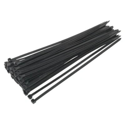 Image of Sealey Cable Tie 350 x 7.6mm Black Pack of 50