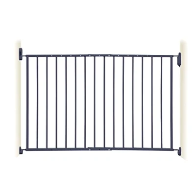Image of Dreambaby Arizona Extenda Baby Safety Gate Hardware Mounted Gates Adjustable Width from 68 112cm &amp; 68cm in Height Swings Open both Direction Charcoal Model G9206BB