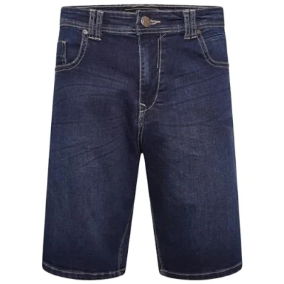 Image of Denim Shorts Stretch Fabric Regular Side and Back Pockets Casual Belt Loops Kingsize Pants 40 60 Waist Dark Used/Black Used (VIGO2) (as8, Waist, Numeric_50, Regular, Used)