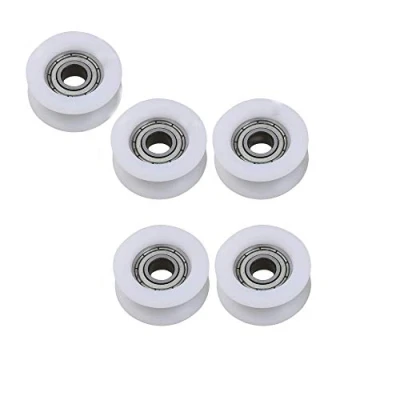 Image of 46.5mm Round Groove Nylon Pulley Wheels Roller Rolling Bearing for 6, 8,10mm Rope, with 608zz
