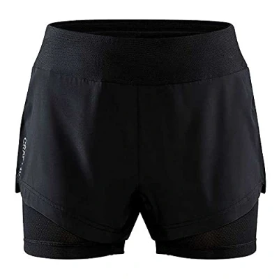 Image of Craft Advance Essence 2 in 1 Shorts Women Black
