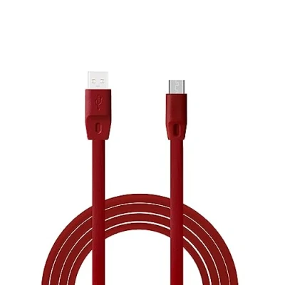 Image of Aiivioll UE Boom Replacement charging Cable Flat USB Power Speaker cable, data Compatible with Logitech Boom2 / Boom3 Megaboom/Miniboom/Roll Wireless (Red)