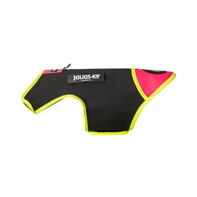 Image of Julius K9 IDC Neoprene Dog Jacket, Size: S, Black and Pink