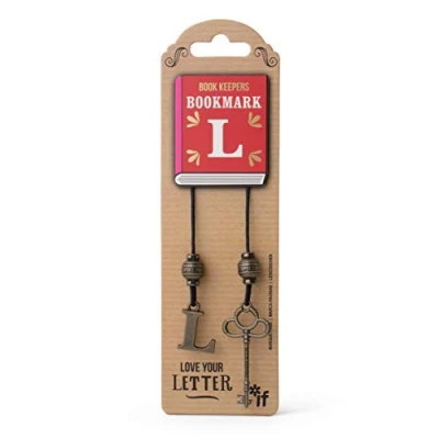 Image of IF Book Keepers Personalised Bookmark Letter L