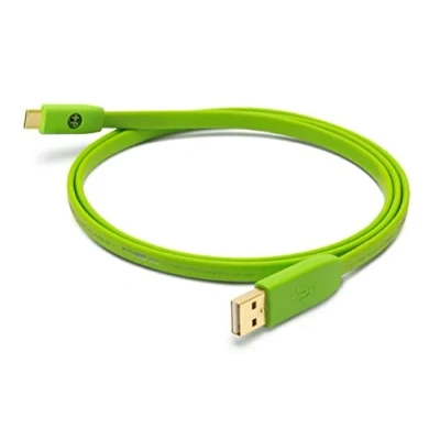 Image of NEO by Oyaide d+ USB (Class B) A to C Hi Speed and Durable Digital Cable for DJ’s, Musicians Producers, Green, 2 Meter