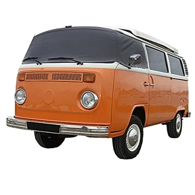 Image of UK Custom Covers SW116DARKGREY Luxury Front Windscreen Wrap Cover Dark Grey To Fit VW T2