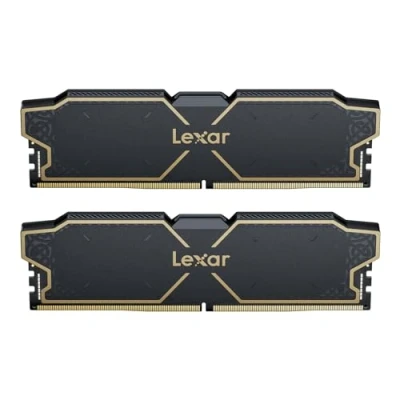 Image of Lexar THOR OC DDR5 RAM 32GB Kit (16GB x 2) 6000 MHz, DRAM 288 Pin UDIMM Desktop Memory, Support XMP 3.0 &amp; AMD EXPO High Performance Computer CL32 38 96, 1.3V (LD5U16G60C32LG RGD)