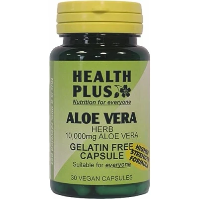 Image of Health Plus Aloe Vera 5000mg Digestive Plant Supplement 30 Gelatin Free Capsules