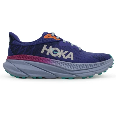 Image of HOKA Challenger 7 Trail running shoes, Women&#039;s, Size: 5, Evening sky/drizzle Textile/synthetics