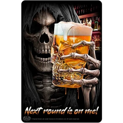 Image of Spiral Live Loud Greet Tin Metal Cards L
