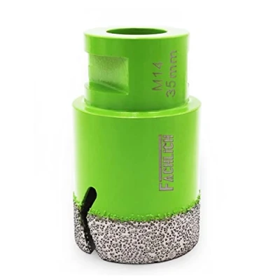 Image of FACHLICH Diamond Core Drill Bit 35mm Tile Hole Saw Vacuum Brazed for Porcelain Granite Marble Masonry