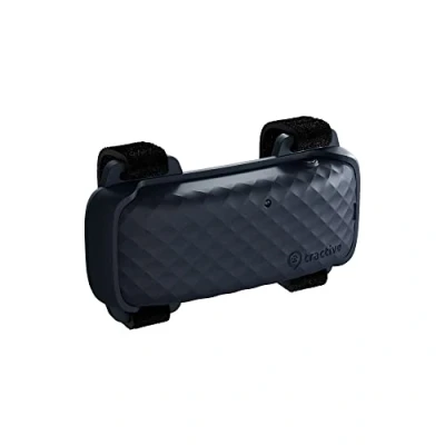 Image of Tractive GPS cat 4 Tracker Harness Attachment. Ideal for walks with peace of mind. (w/velcro straps), Black