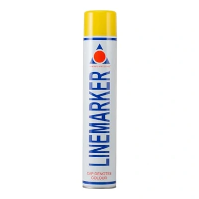 Image of Aerosol Solutions 0900 Line Marker Yellow Spray Paint 750ml