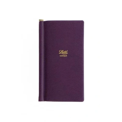 Image of Letts of London Legacy Slim Pkt Address book Purple