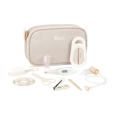 Image of Babymoov Baby Grooming kit, Nail Healthcare 9 Essentials for Newborn, Sand