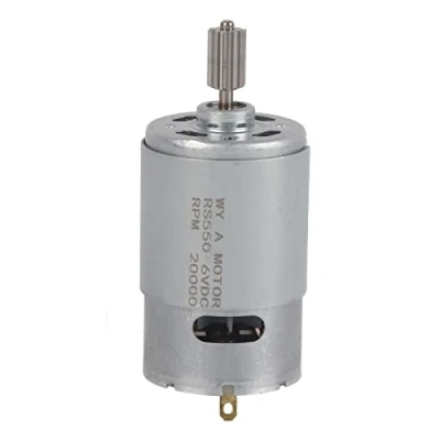 Image of RS550 6V High Speed Micro Motor with Two Tooth Heads for Electric Toy Car Children Motorcycle, 3.1in Total Length(550 20000)