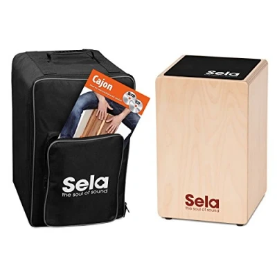 Image of Sela SE 156 NL Primera Cajon beginner bundle with backpack, pad, Dutch book, CD and DVD