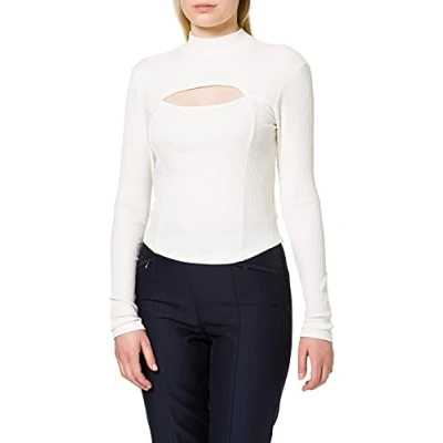 Image of NA KD Cut Out Chest Detail Top, Green, X Small