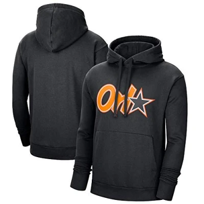 Image of Hoodies Long Sleeve Sports Basketball Clothing Magic Sweatshirt Men NBA Pullover Outdoor Hoodies,L