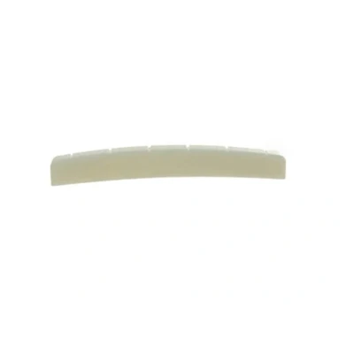 Image of KAISH 43x3.2mm Curved Base Pure Cattle Bone Electric Guitar Nut for Strat Tele Guitars