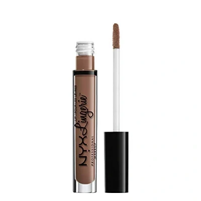 Image of NYX Professional Makeup Lip Lingerie Liquid Lipstick, Creamy and Matte Finish, Long Lasting, Vegan Formula, Shade: Honeymoon