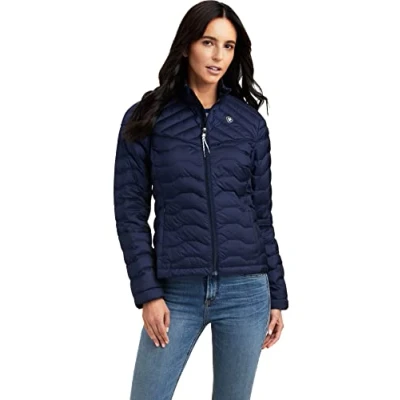 Image of ARIAT Womens Ideal Down Jacket Navy Eclipse Size S