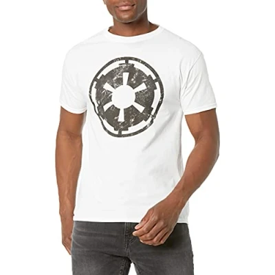 Image of STAR WARS Men&#039;s Empire Emblem T Shirt, White, S