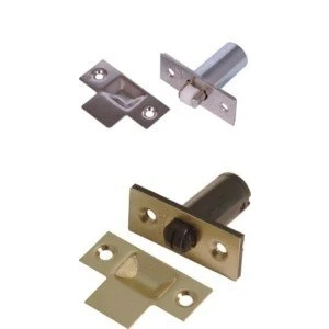 Image of Ironmongery World 38mm Adjustable Roller Mortice Door Ball Catch Latch in 2 F...