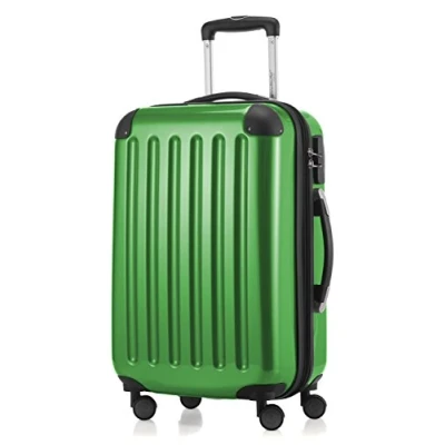 Image of HAUPTSTADTKOFFER Alex Carry On luggage Board Suitcase Bag Hardside Spinner Trolley 4 Wheel Expandable, 55cm, green
