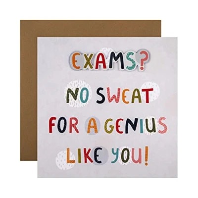 Image of Hallmark Exam Success Congratulations Card Contemporary Embossed Text Design