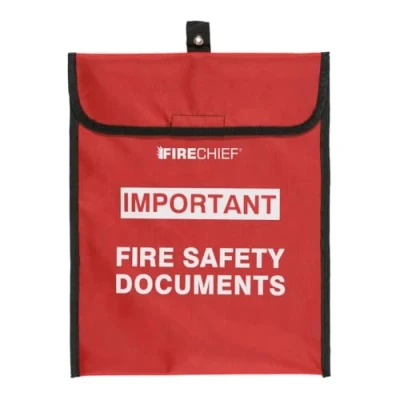 Image of Firechief HSDA4 Soft Pack Document Holder, A4, Red