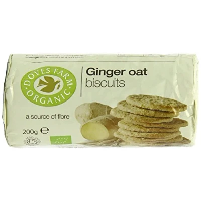 Image of Doves Farm Organic Ginger Oat Biscuits 3 x 200g