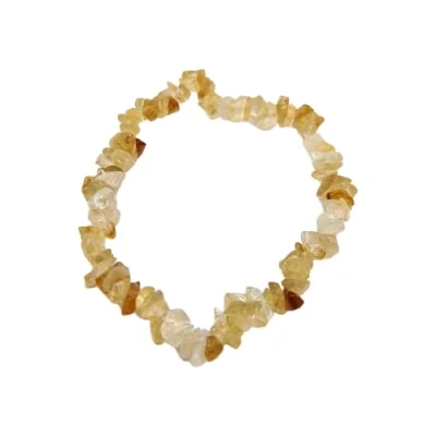 Image of VIE Gemstone Chip Stretch Bracelet (Yellow Aventurine)