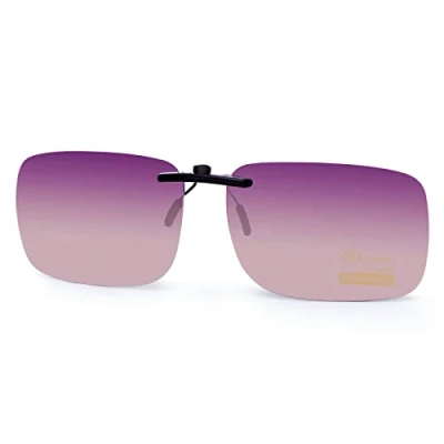Image of Goiteia Polarized Clip On Sunglasses Over Prescription Glasses Men Women,Compact Fit,Non Flip Up