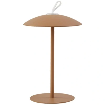 Image of Lindby LED table lamp Kanani, brown, dimmable