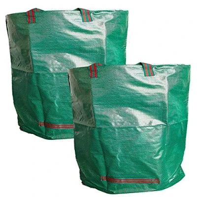 Image of ANSIO Garden waste Bags 500L Pack of 2,Heavy duty Bags, Reusable Sacks with Handles, Ideal for Collecting Waste, Plant grass and Leaves Bin