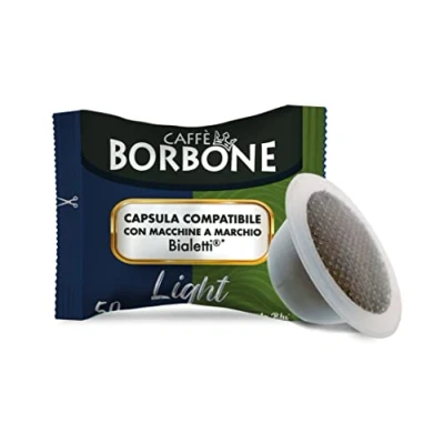 Image of Caffè Borbone Light Coffee Blend, 50% less caffeine than the Blue Blend 100 Capsules Compatible with Bialetti®* Machines