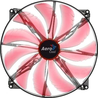 Image of AeroCool Silent Master 200 mm LED Fan Red