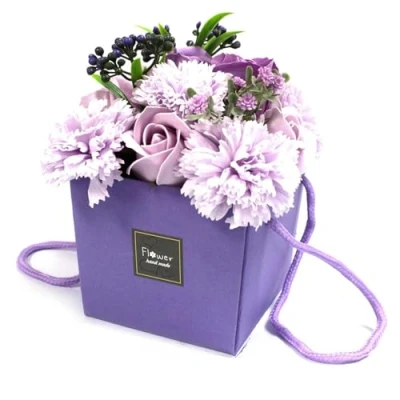 Image of Soap Flower Bouquet Lavender