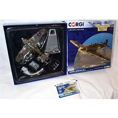 Image of Corgi aviation archive Hurricane Mk.1 RAF No.80 Sqn Maleme Crete 1941 aircraft 1:72 scale limited edition diecast model
