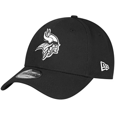Image of New Era 9Forty Adjustable NFL Cap BLACK Minnesota Vikings One Size